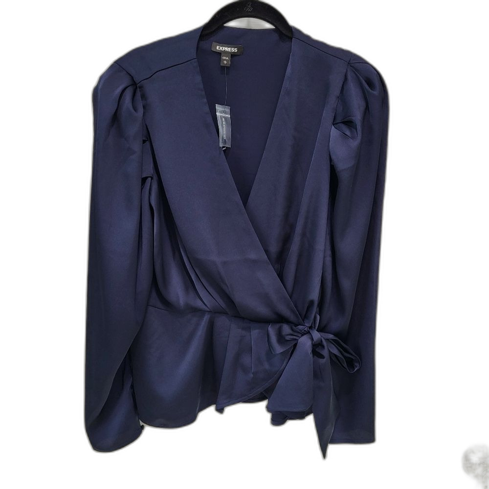 NEW Navy Blue  Blouse by Express - Large